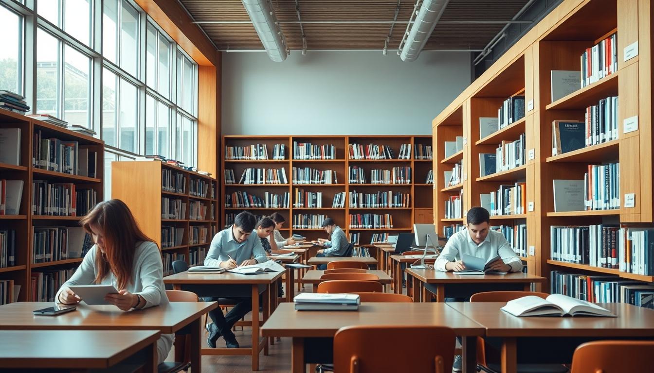 Student developing practical and academic skills